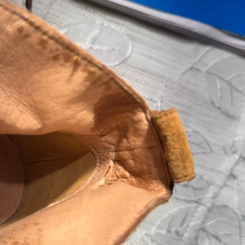 Madewell Suede Lace-Up Boots Women’s 6M – Camel Brown